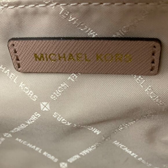 Michael Kors Susannah Blush Pink/Nude Saffiano Leather Large Shoulder Bag VGC - Picture 11 of 11